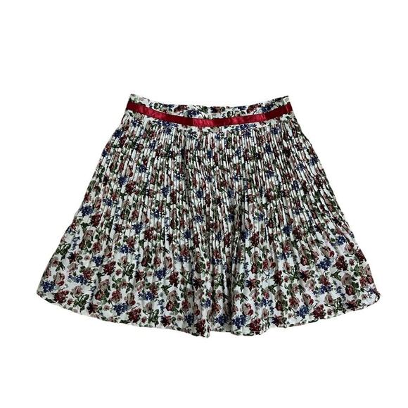 POL Skirt Mini Pleated Satin Trim Coquette Dainty Lolita Size Extra Small - Picture 3 of 6